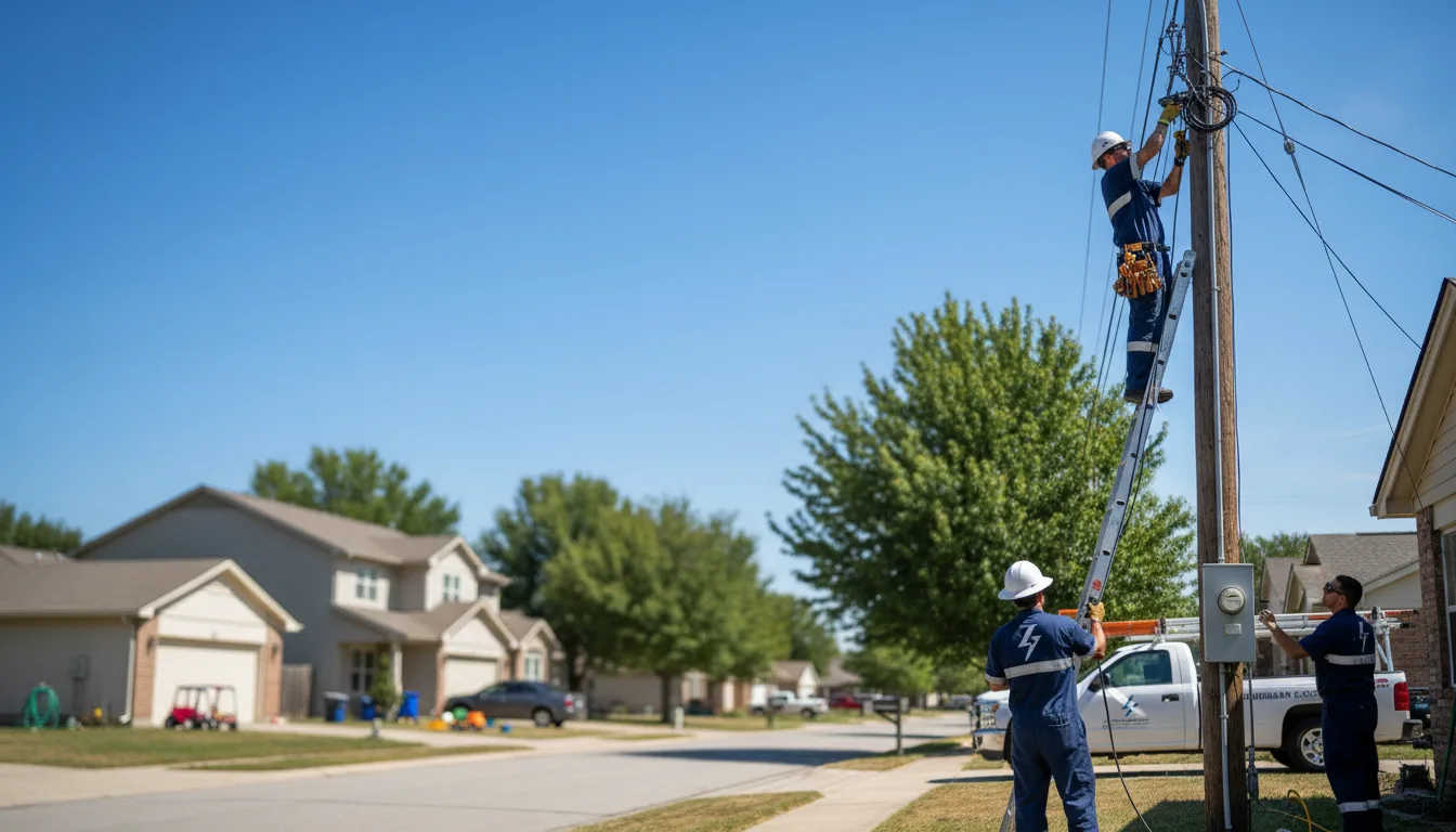Residential electrician providing installation services in Ruskin, NE